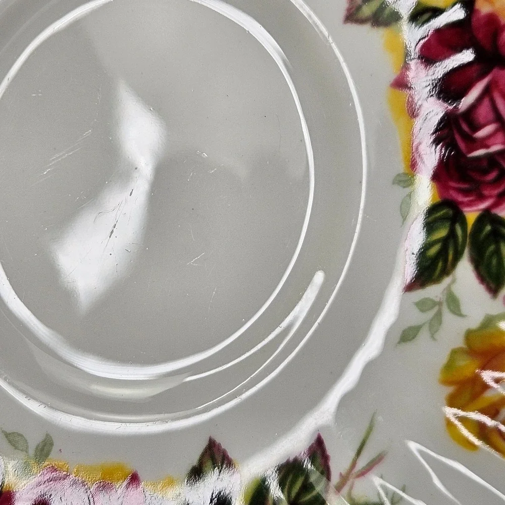 Paragon Saucer Only By‎ Appointment to Her Majesty the Queen Pink Roses Vtg READ